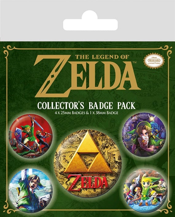 ZELDA - Pack 5 Badges - The Legend of Zelda CLASSIC_IMAGE_1